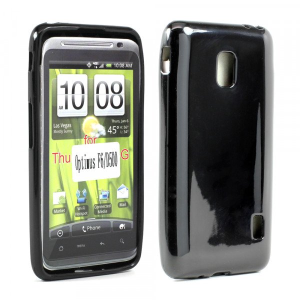 Wholesale LG Optimus F6 TPU Gel Case (Black)